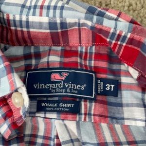 3T Vineyard Vines whale shirt.